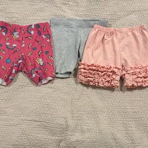 Wonder Nation Kids Shorts Set - Pink, Gray, and Light Pink